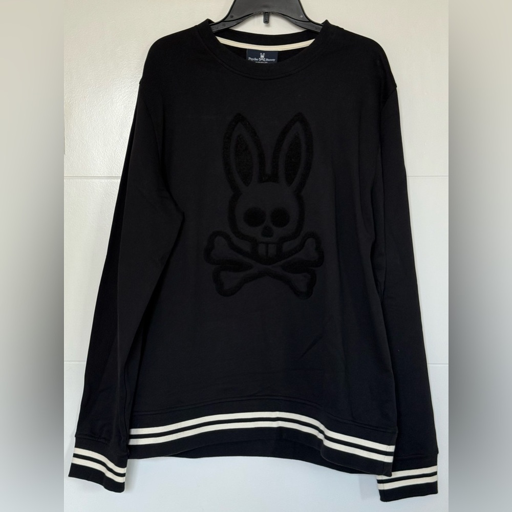 Psycho Bunny Black Crewneck Sweater